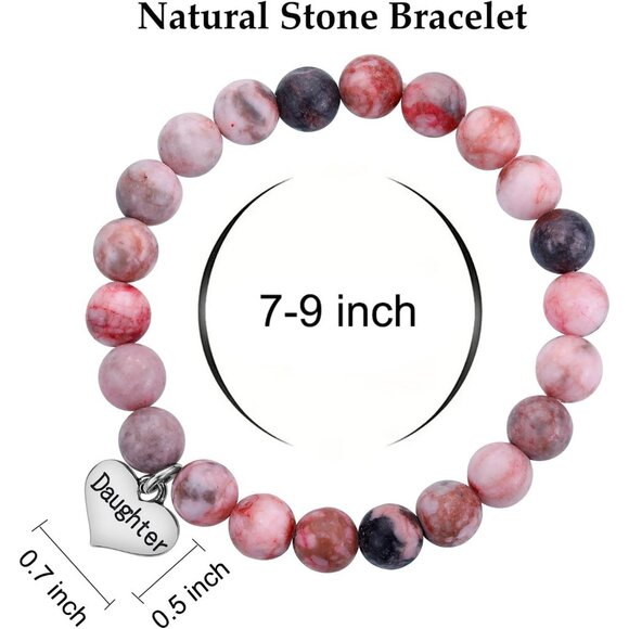 Alloy Steel Bead Chain Bracelet for Daughters - Inspiring Message Included - Picture 2 of 7